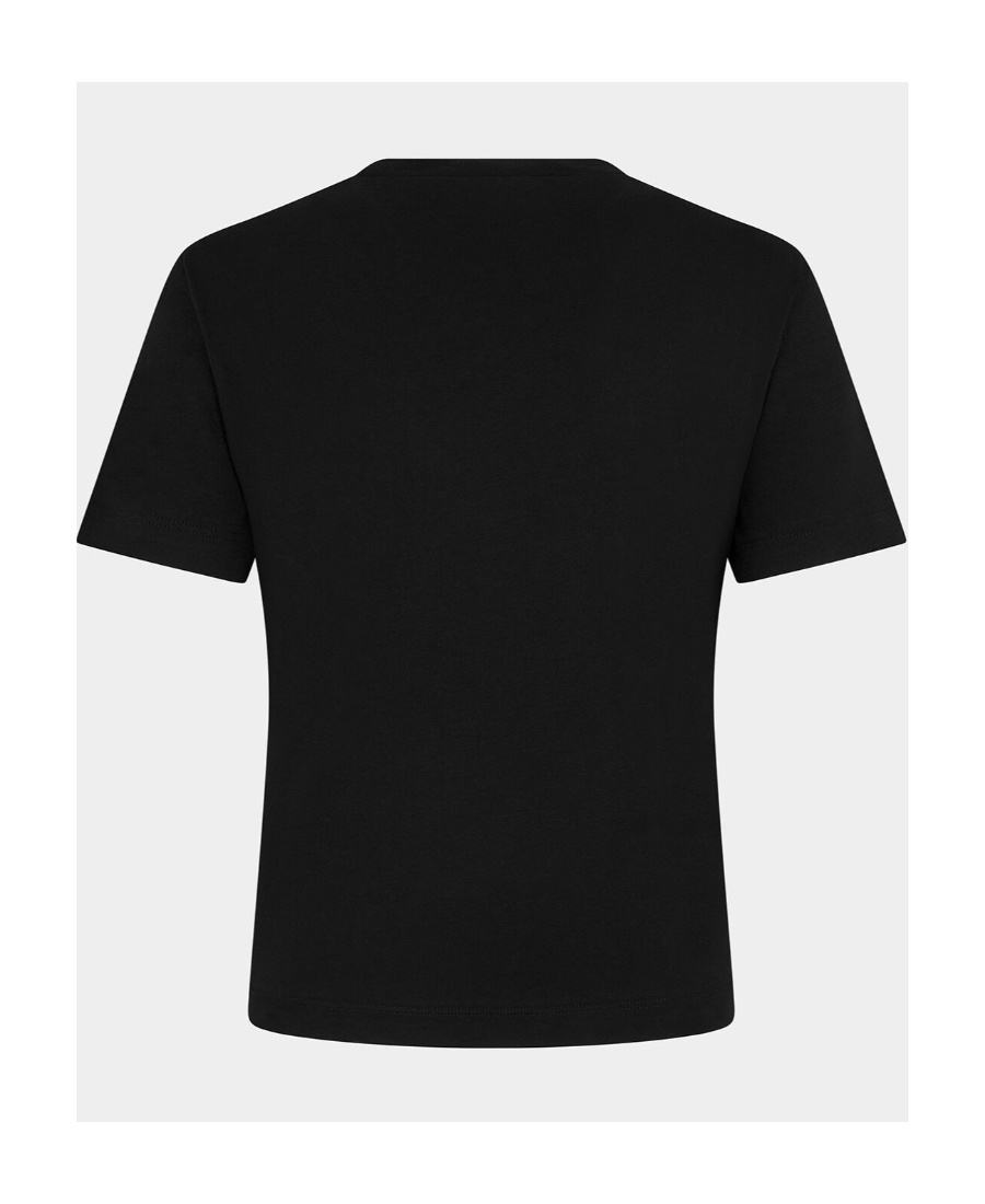 Dsquared2 Women Boxy-fit Cotton T-shirt In Black