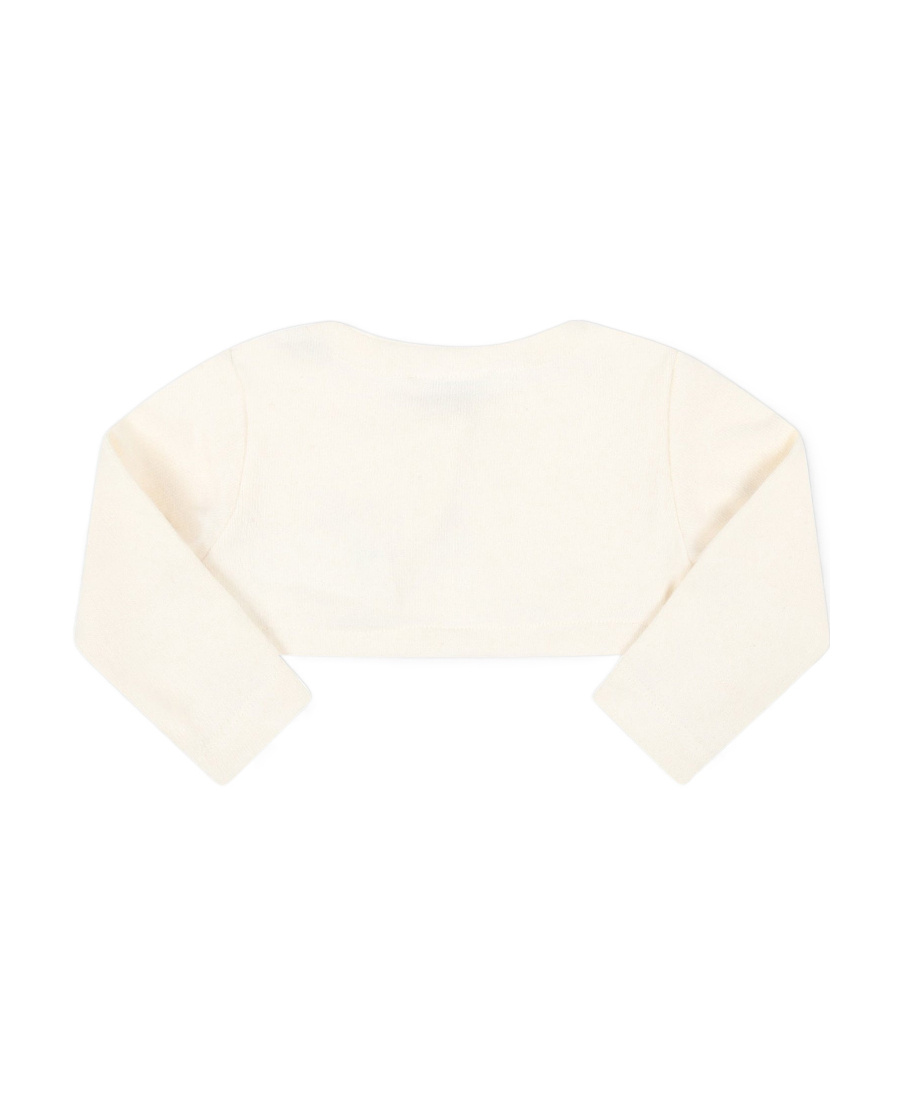 Monnalisa Angora Wraparound Cardigan In White