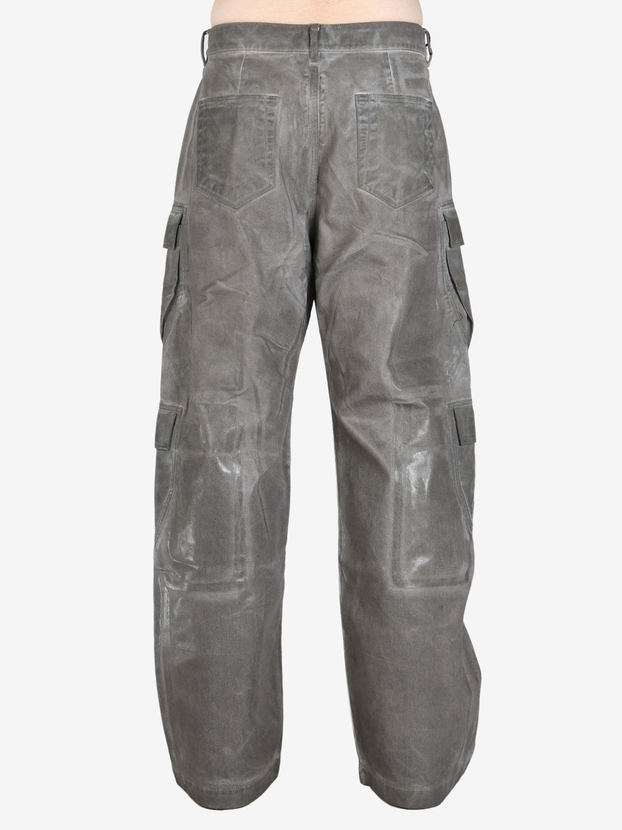 Rick Owens Drkshdw Work Jeans In Gray