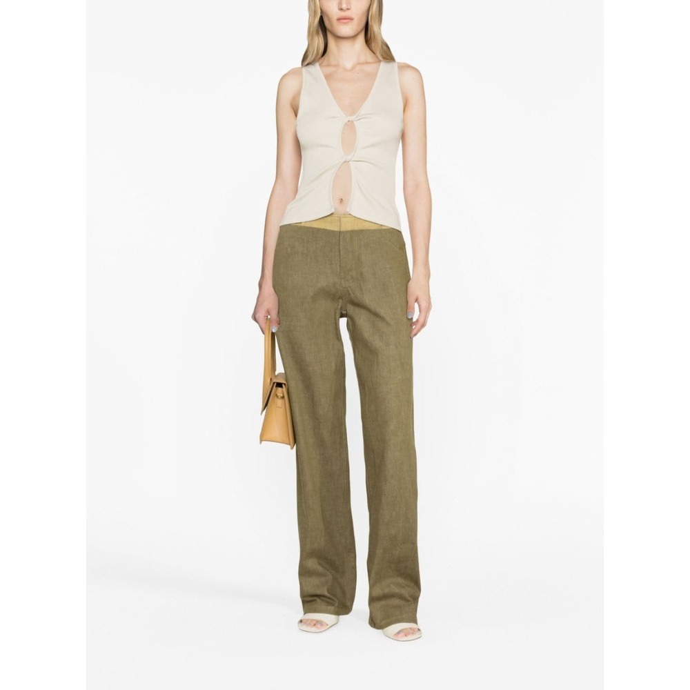 Christopher Esber Open Twist Tank Top In White