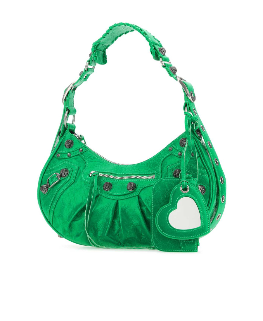 Shop Balenciaga Le Cagole S Shoulder Bag In Green