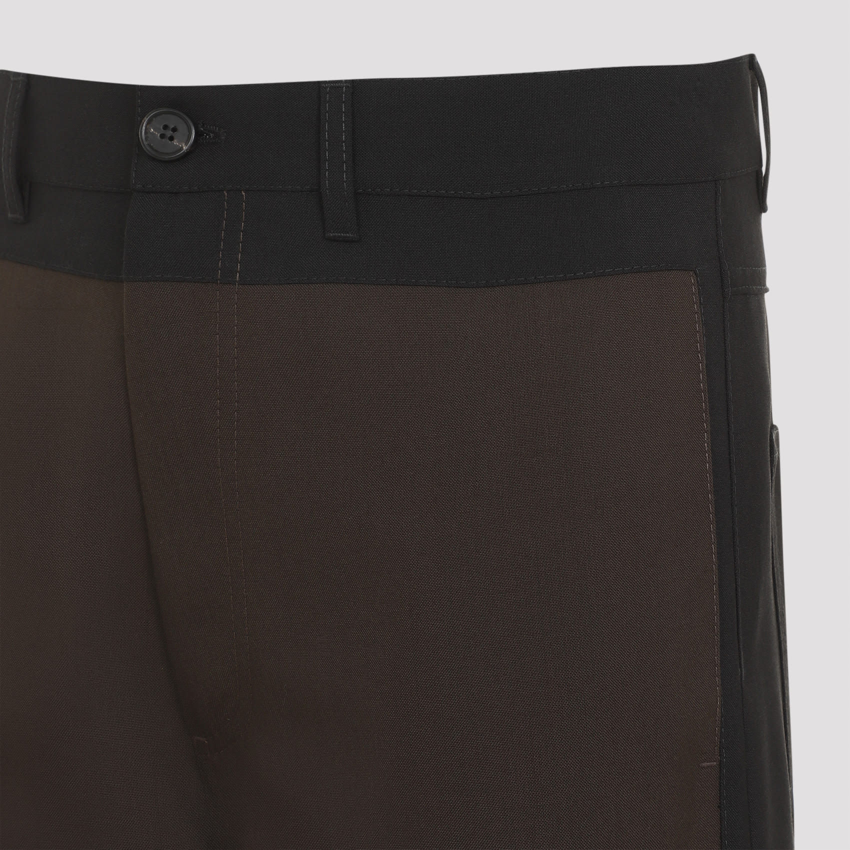 Marni Straight-leg Wool Pants In Black
