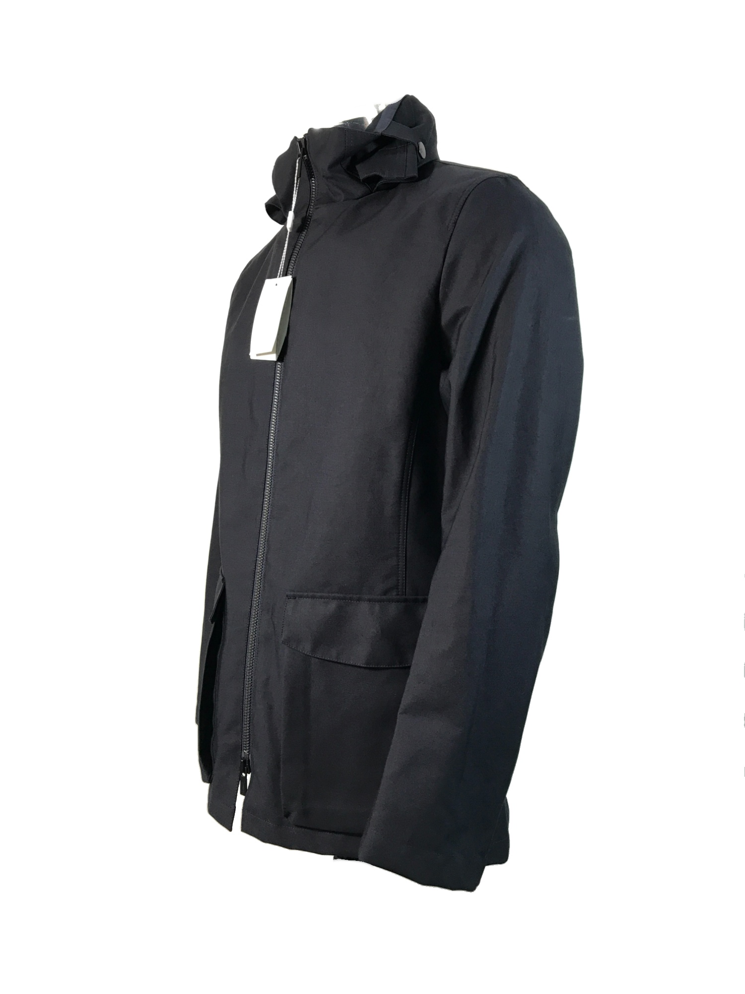 Armani Collezioni Long-sleeved Casual Jacket In Black