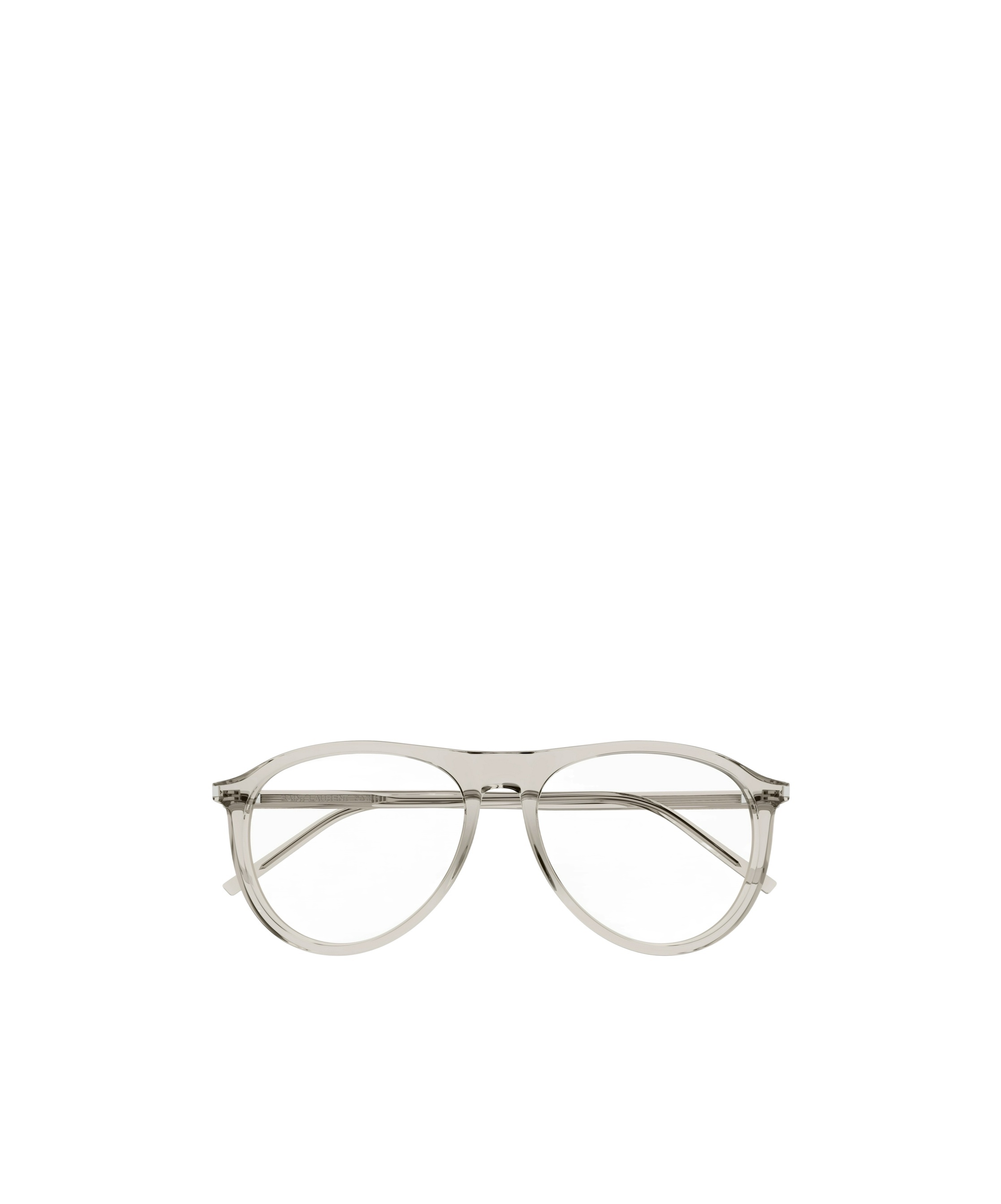 Saint Laurent Logo Flat Mirror In White