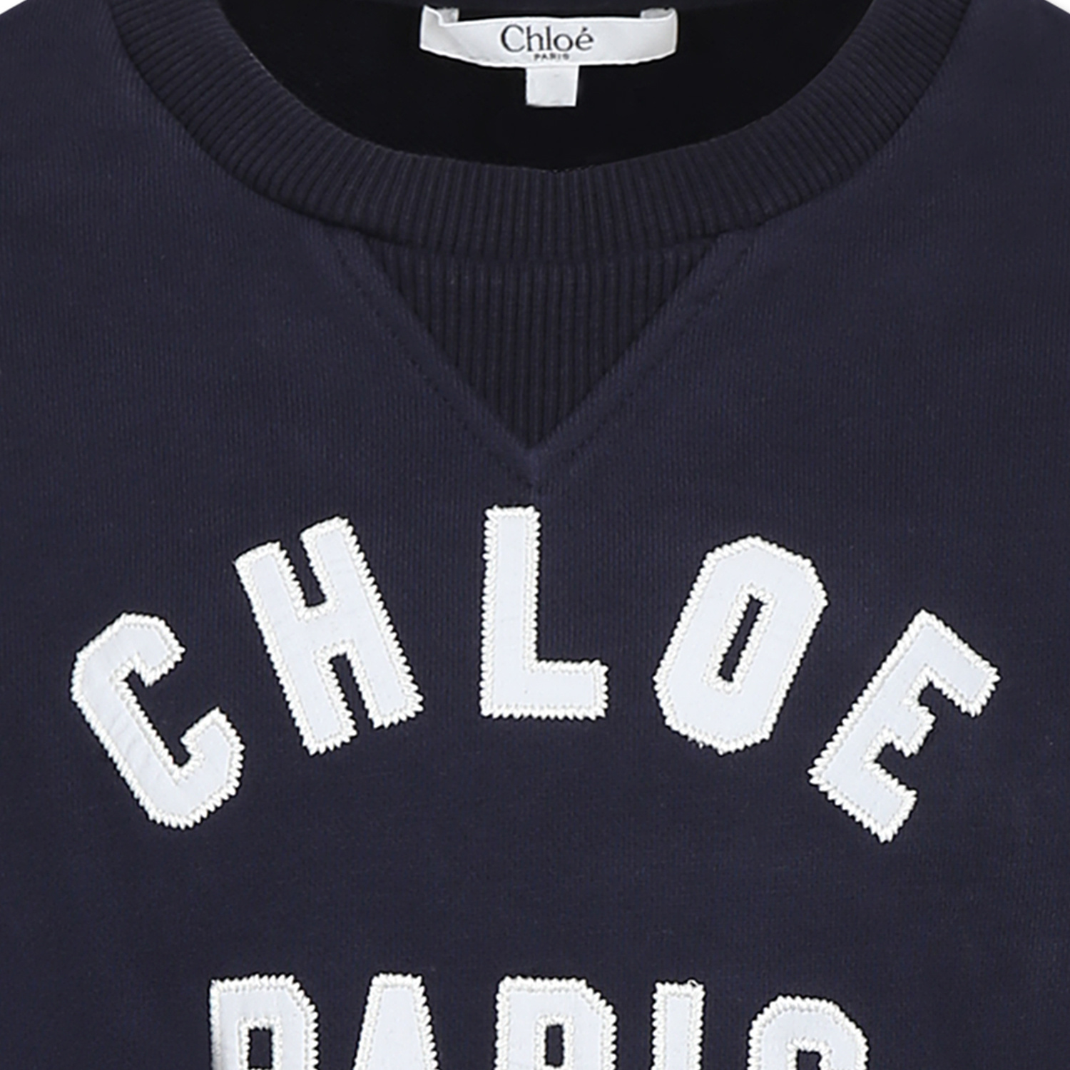 Chloé Logo-embroidered Sweatshirt In Black