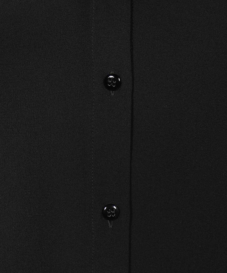 EMPORIO ARMANI EMPORIO ARMANI PLEATED BACK CRÊPE-DE-CHINE SHIRT