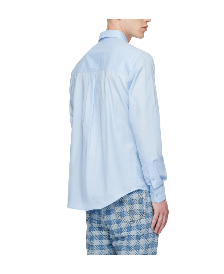 Ami Alexandre Mattiussi Button-up Long-sleeved Shirt In Blue