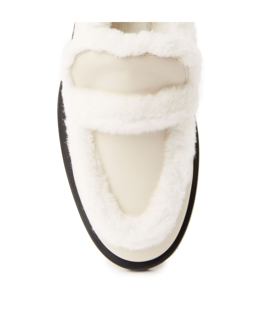 Stuart Weitzman Round-headed Love Shoes In White