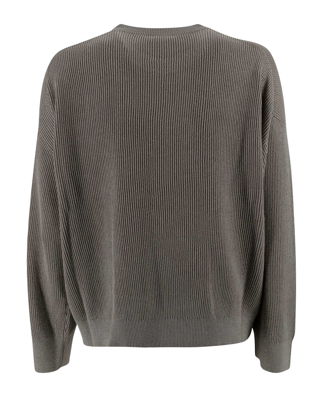 Brunello Cucinelli Long-sleeved Tops In Gray