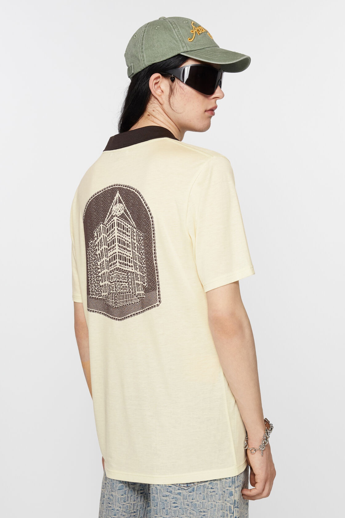 Acne Studios Bl0382 Aef-ivory White T-shirt White In White