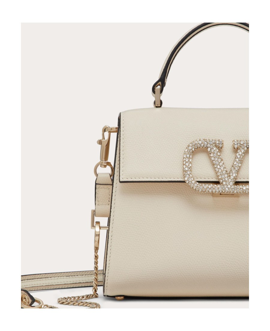 Valentino Logo-plaque Tote Bag In White