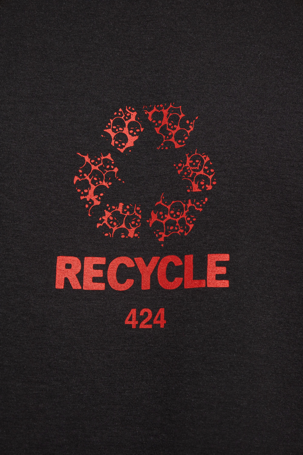 424 Graphic-logo-print T-shirt In Black