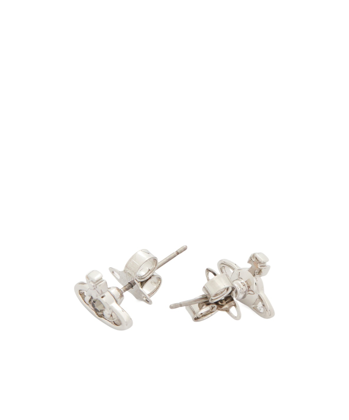 Vivienne Westwood Saturn Shaped Earrings In White