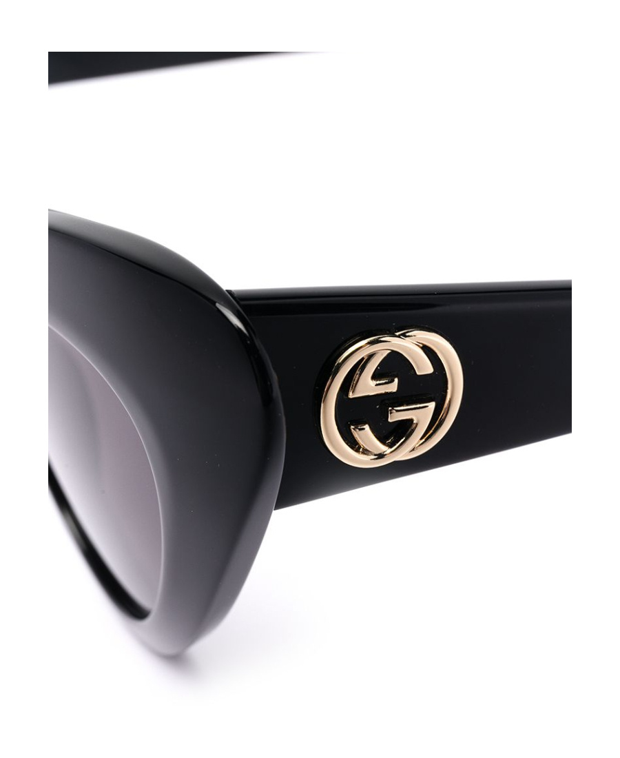 Gucci Interlocking Gg Cat-eye Sunglasses In Black