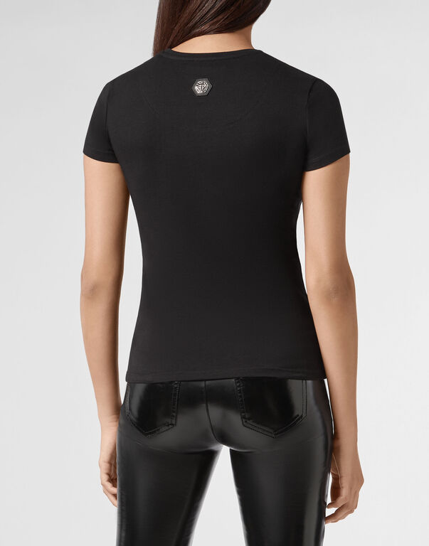 Philipp Plein Logo Details T-shirt In Black