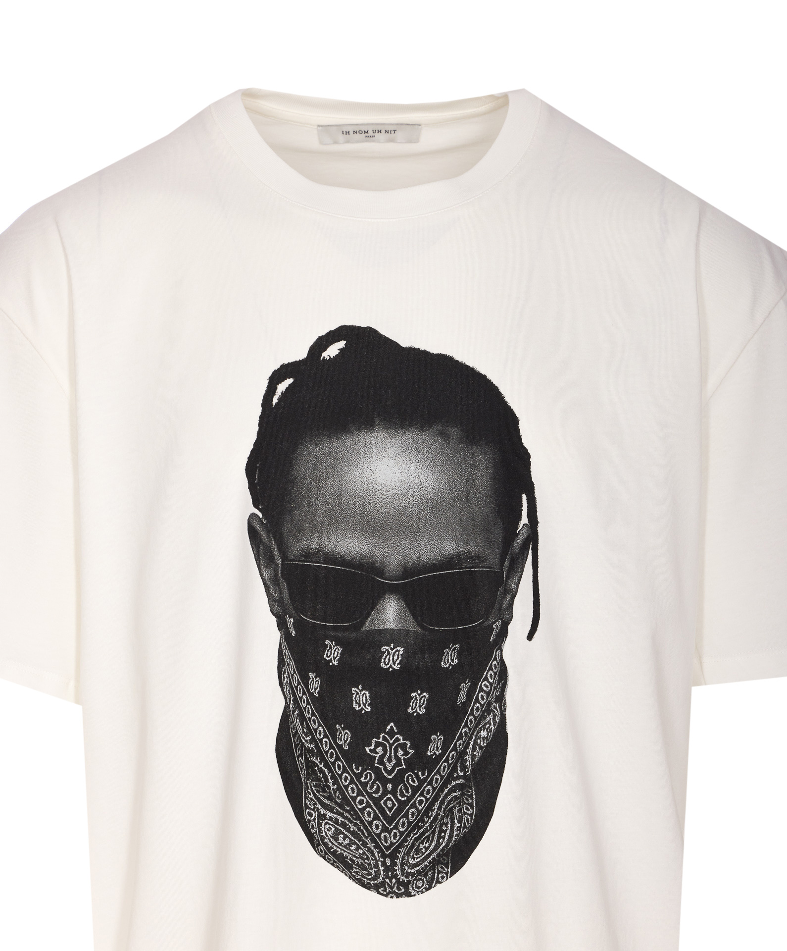 Ih Nom Uh Nit Graphic Printed Crewneck T-shirt In White