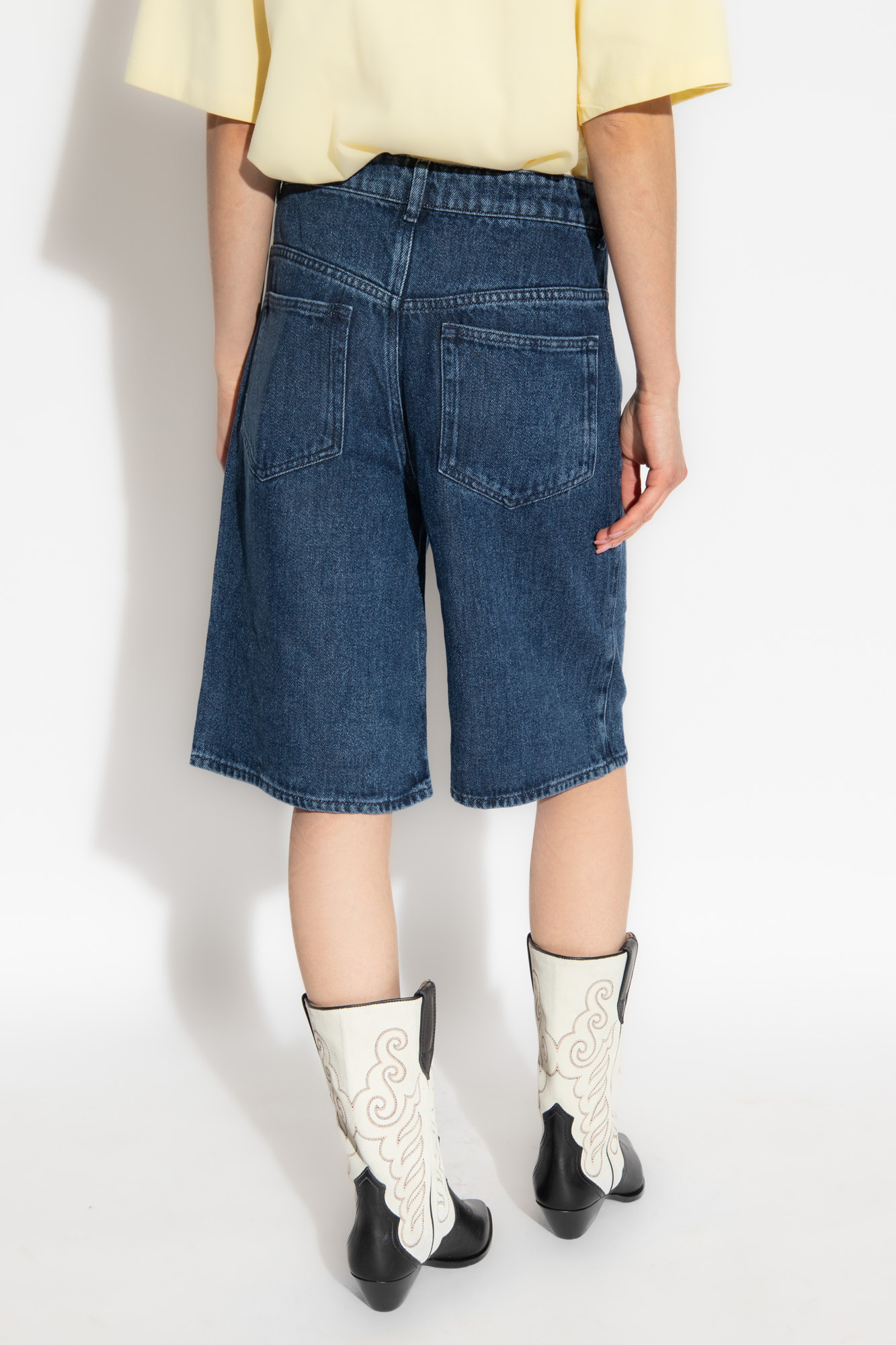 Isabel Marant Étoile Balina Denim Shorts In Blue