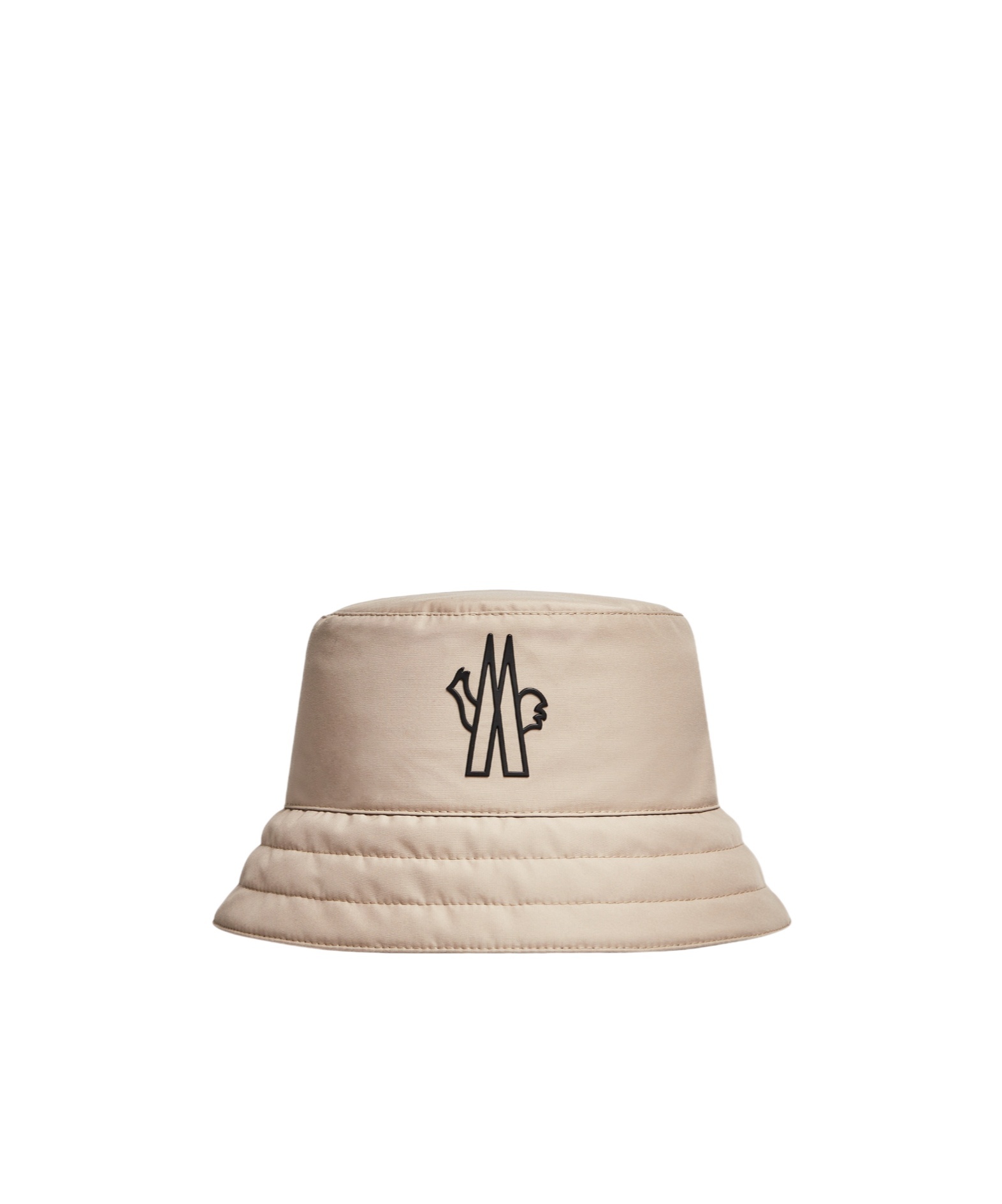 Moncler Logo Bucket Hat In Nude