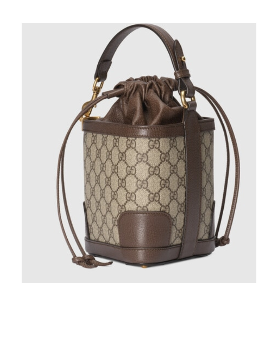 Gucci Ophidia Gg-canvas Bucket Bag In Brown