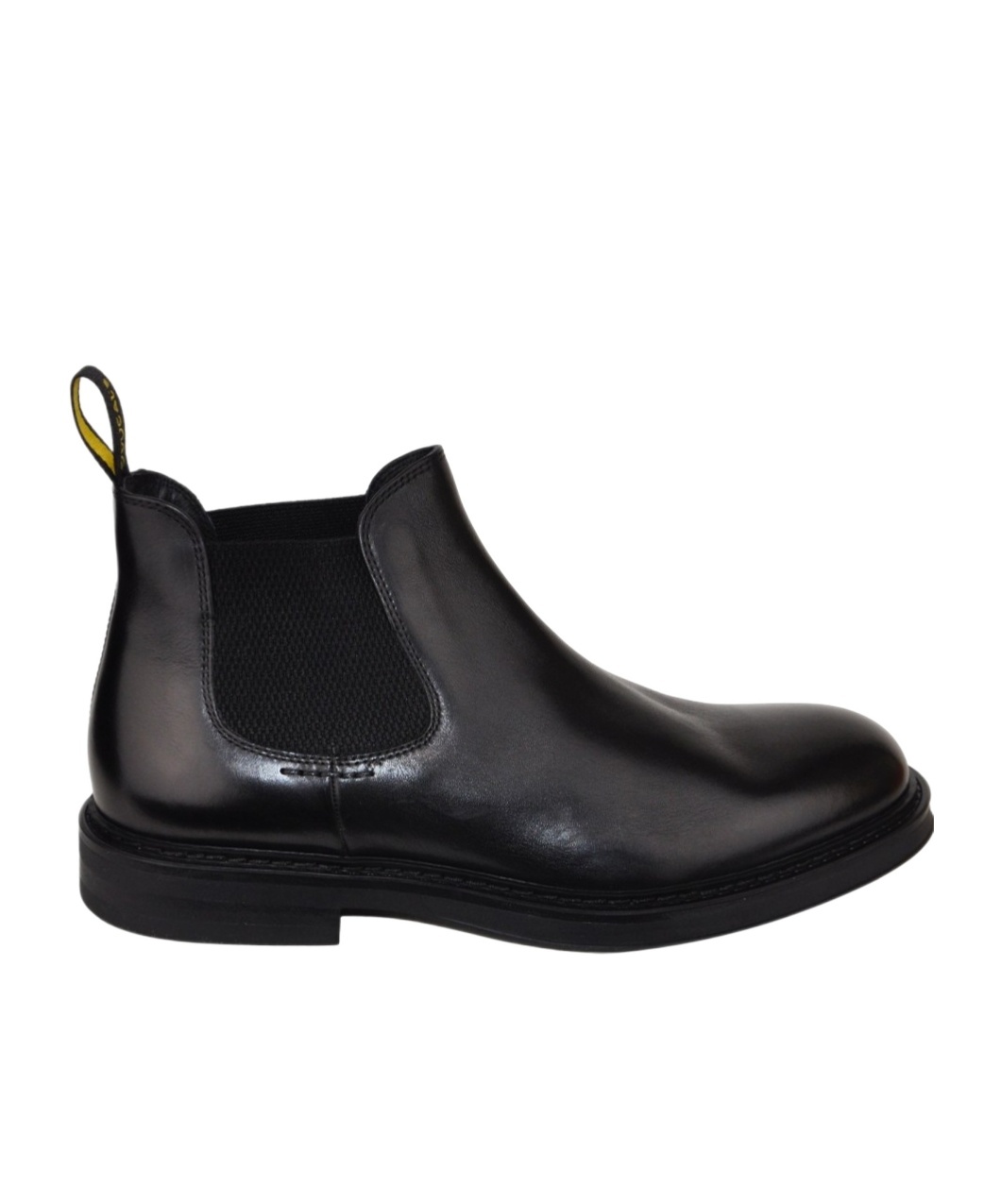 Doucal's Black Leather Ankle Boot In Black