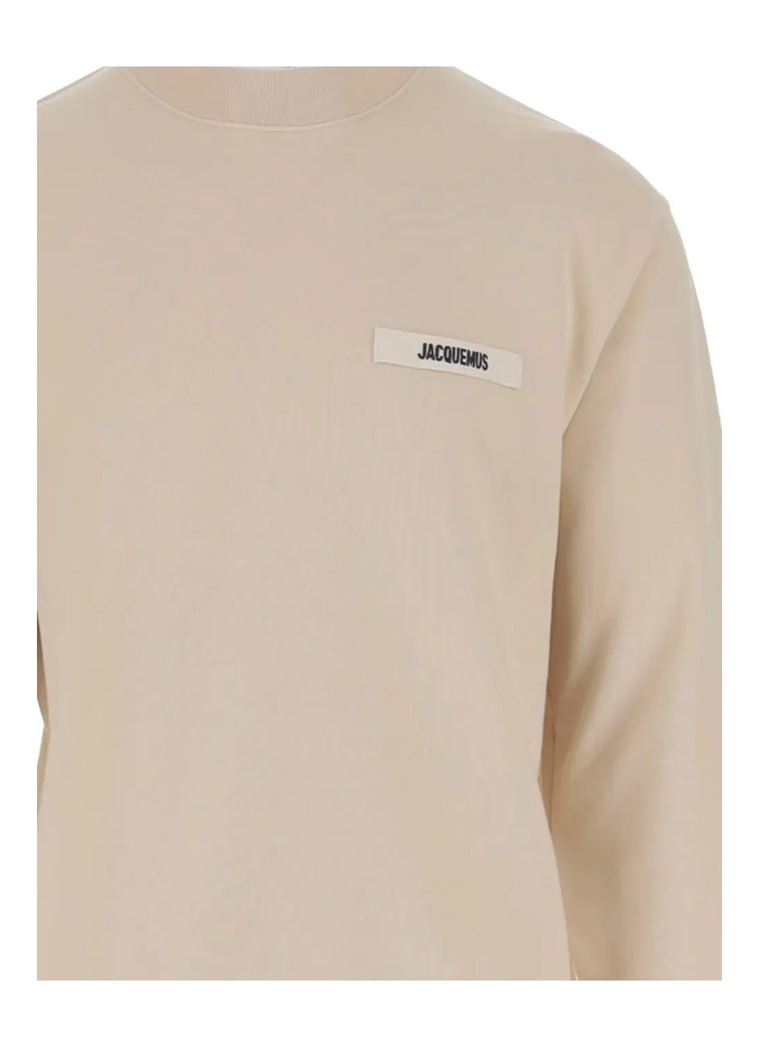 Jacquemus Men The Gros Grain Crewneck Sweatshirt With Logo Plaque In Multi