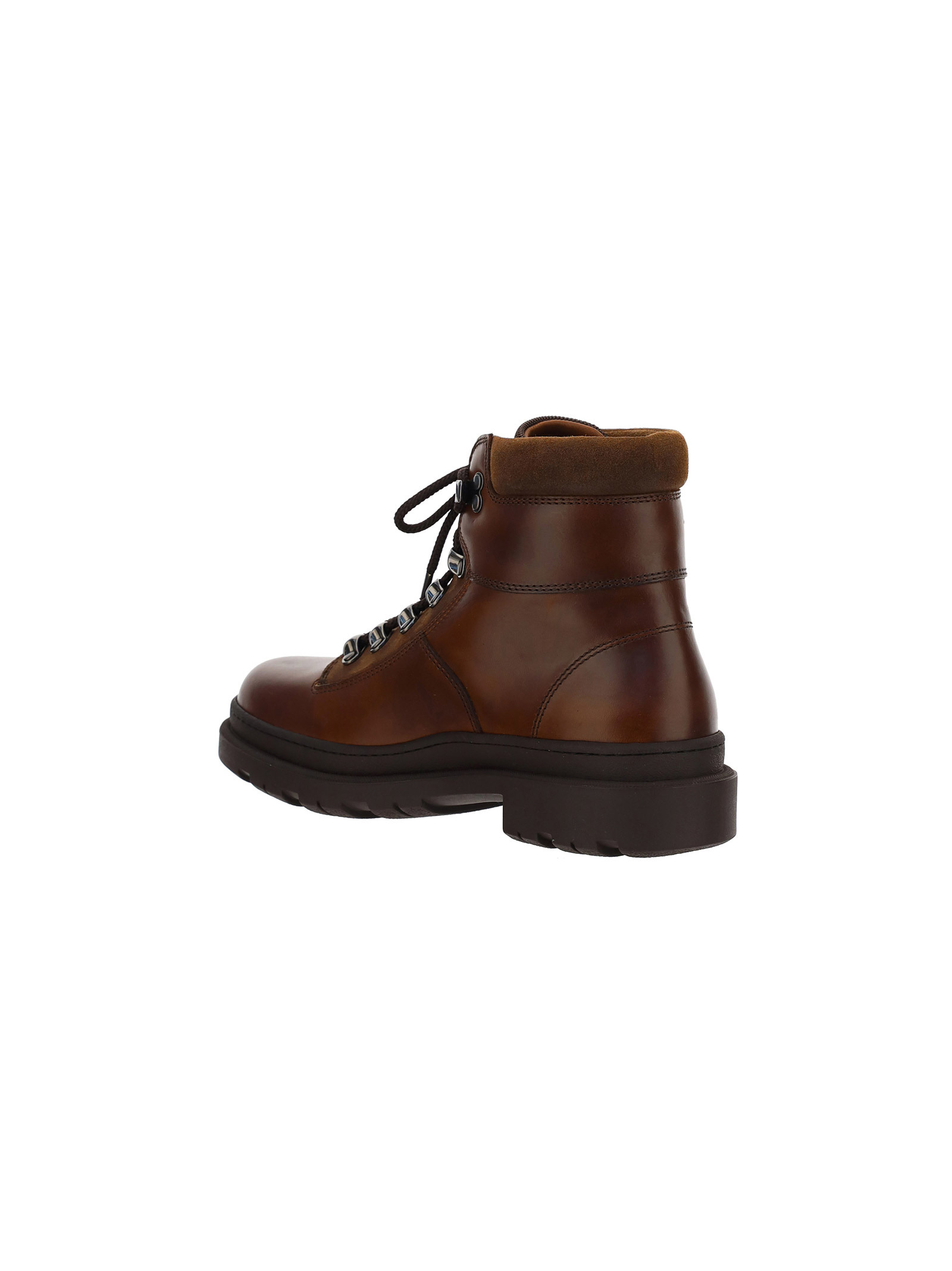 Brunello Cucinelli Round-headed Casual Boots In Black