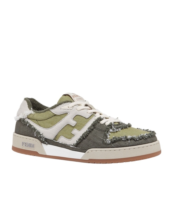 Fendi Match Denim Sneakers In Multicolor