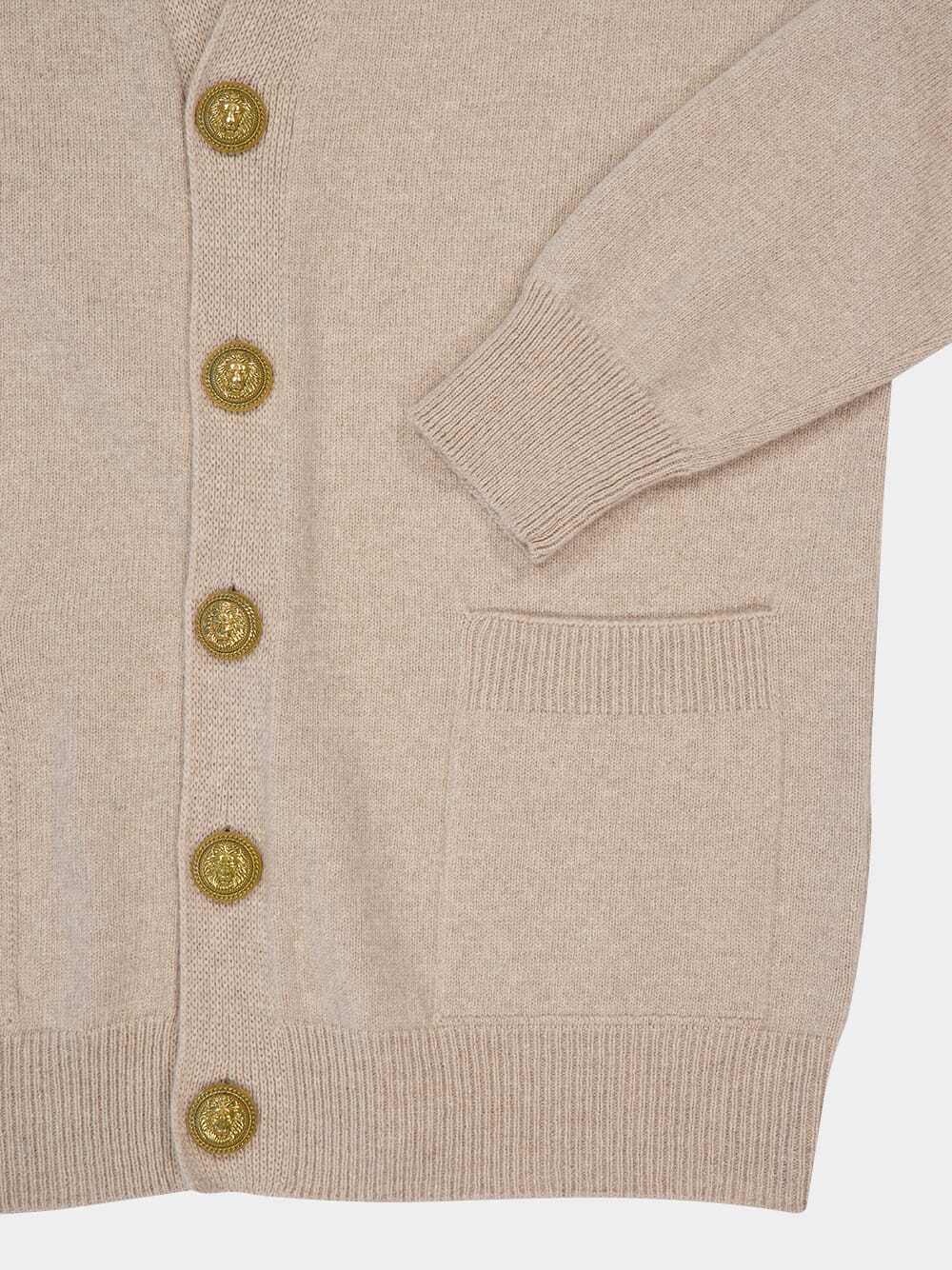 Balmain Button-up Cardigan In Neutral