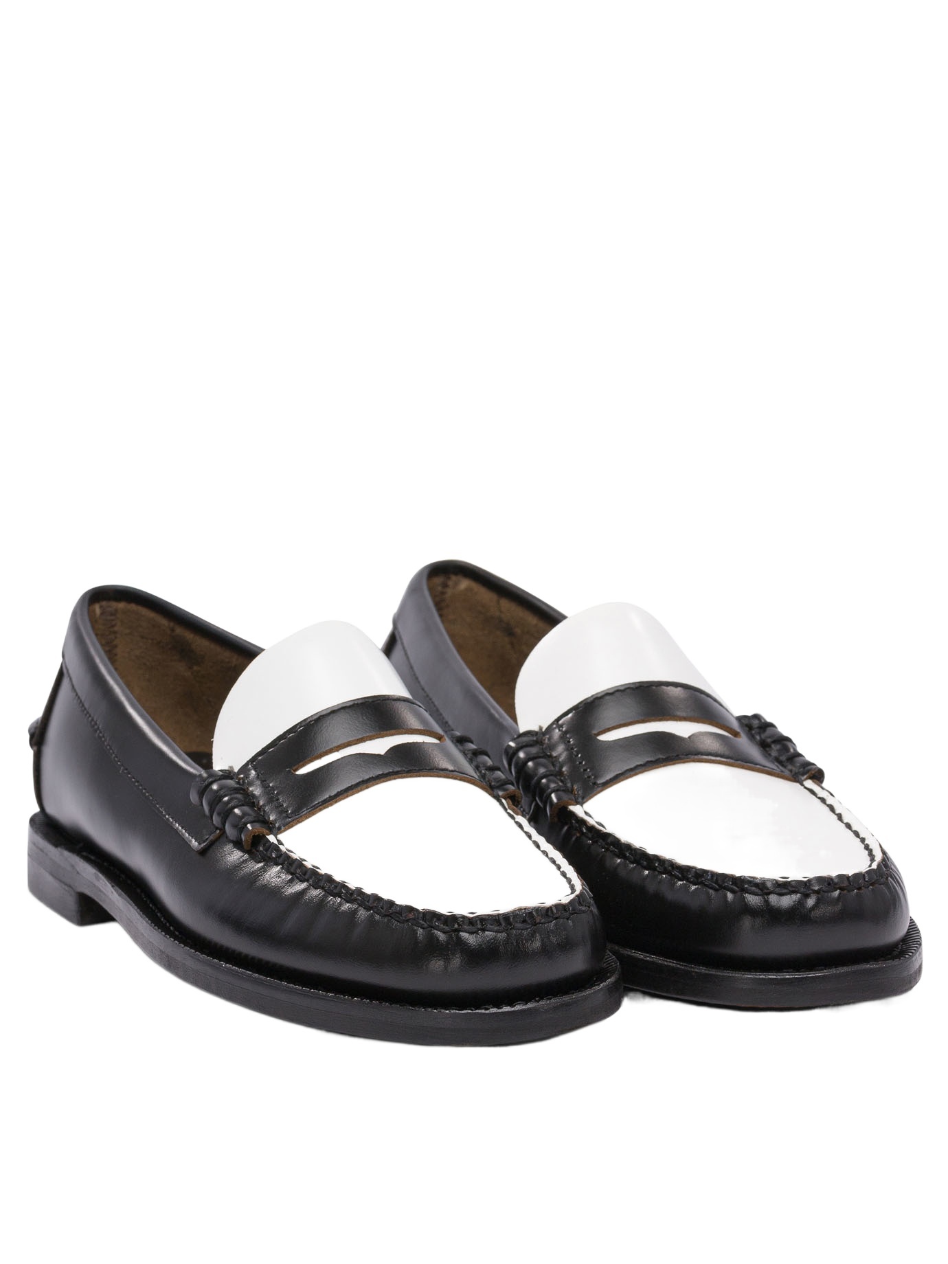 Sebago Two-tone Leather Loafers In Multi