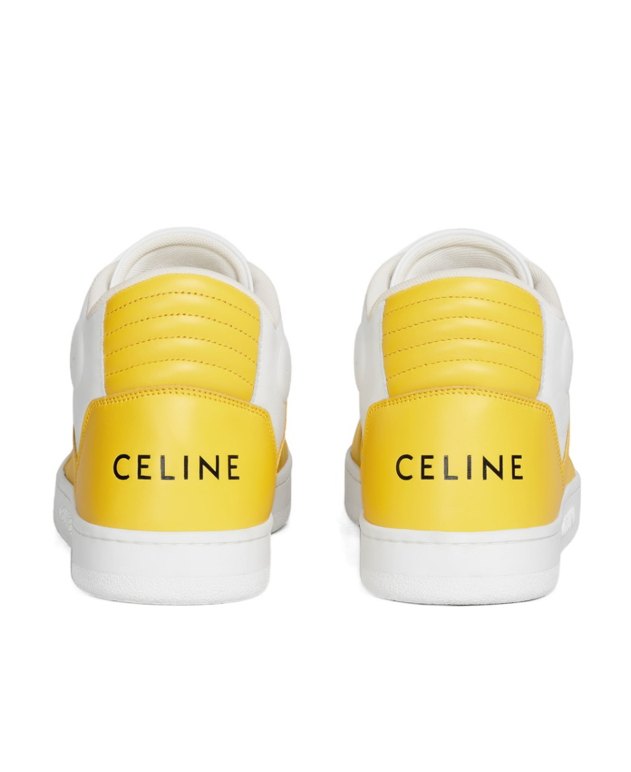 Celine Ct-02 Calfskin Velcro Medium-sized Sneakers In White