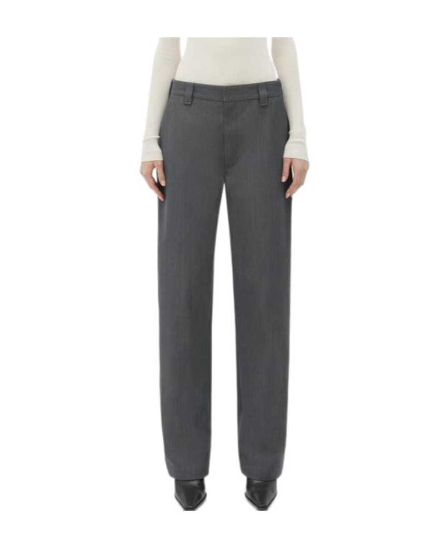 Bottega Veneta Wool Tapered Casual Pants In Black