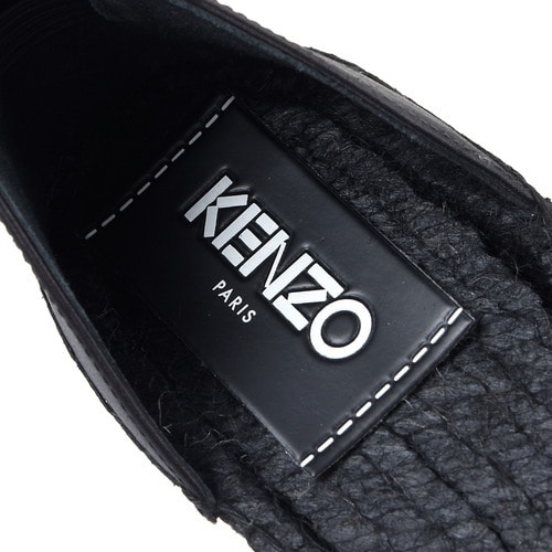 KENZO LOGO SATIN FLATS