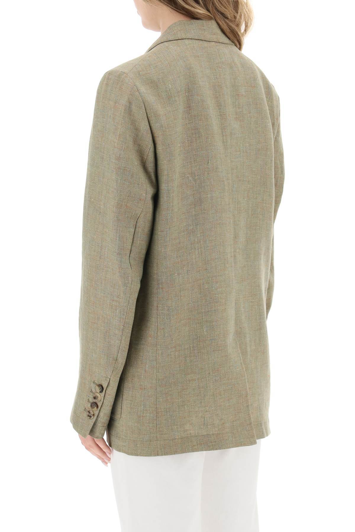 Totême Logo Suit Jacket In Nude