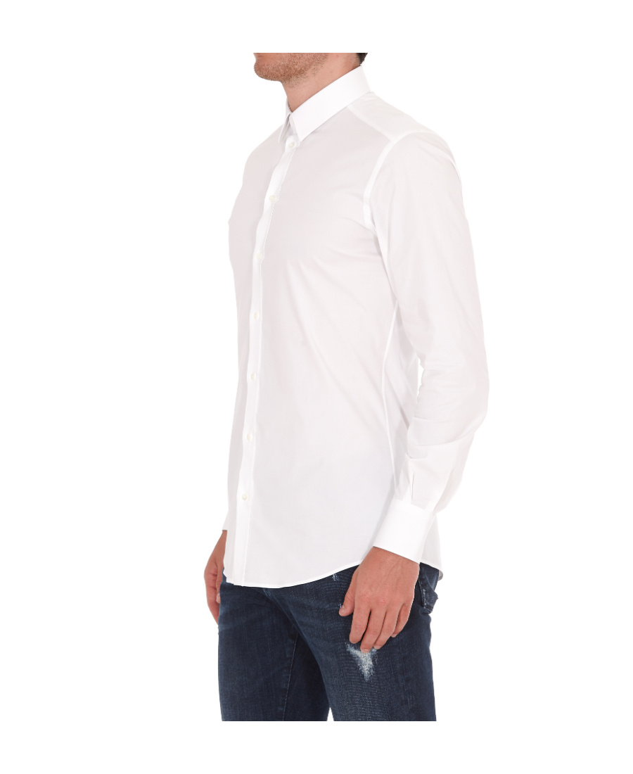 Dolce & Gabbana Long-sleeved Formal Shirt In White