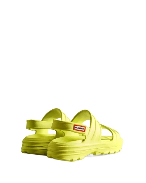 Hunter Logo Sandals In Green