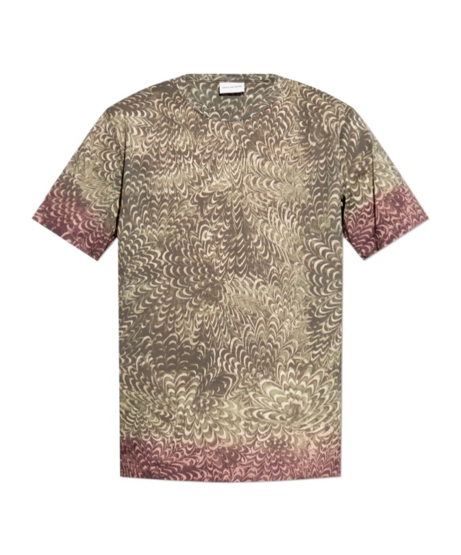Dries Van Noten Regular Fit T-shirt In Nude