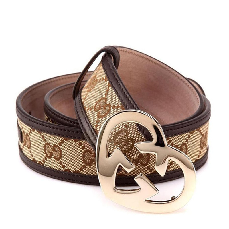 Gucci Double G Buckle Belt In Brown