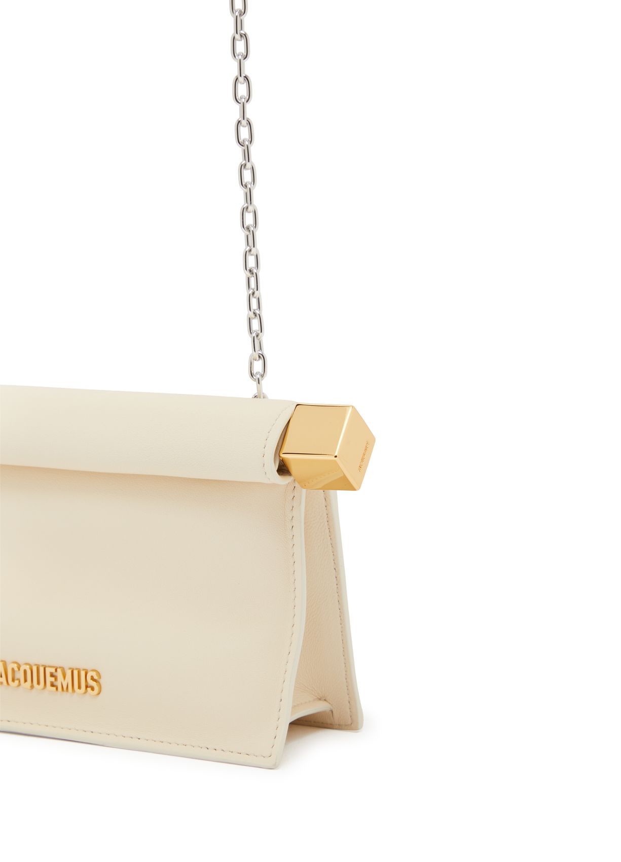 Jacquemus Logo Square Shoulder Bag In Brown