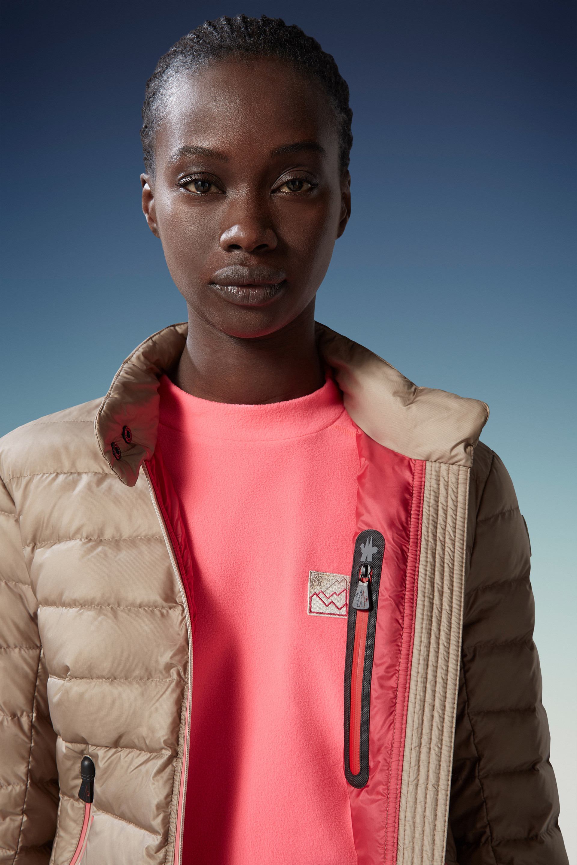 Moncler Walibi Quilted Puffer Jacket In Multicolor