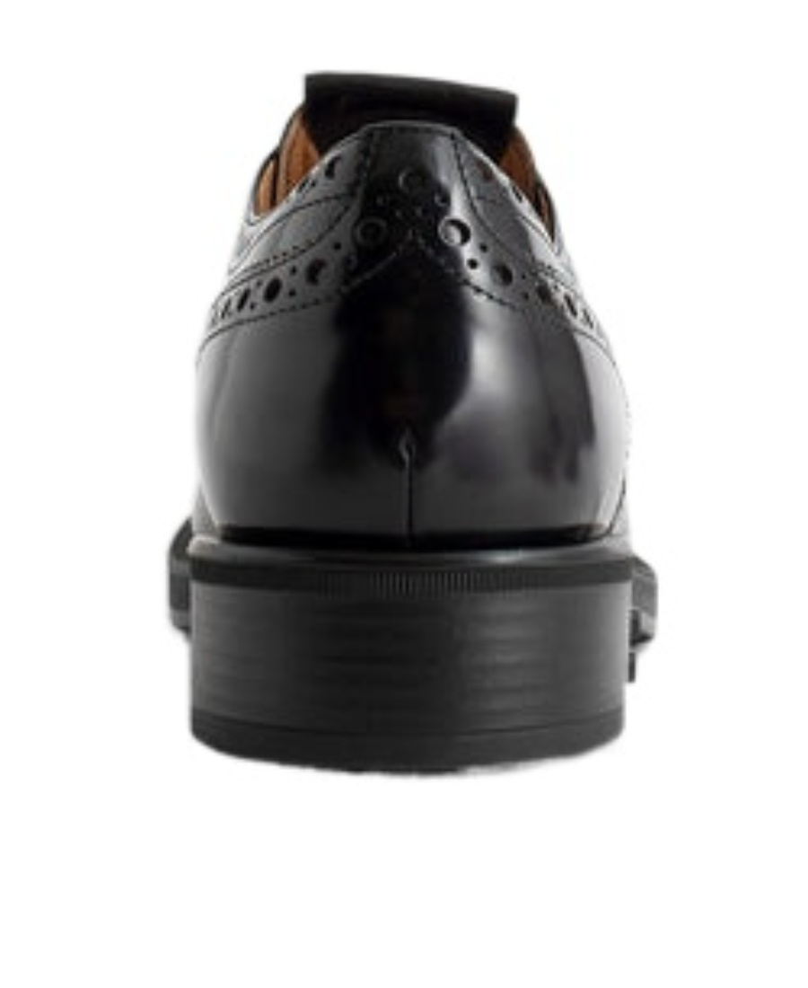 Miu Miu Lace-up Leather Brogues In Black
