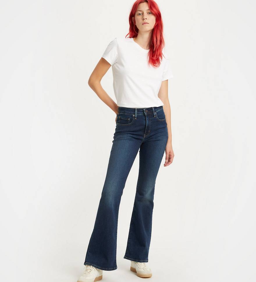 Levi's 726 High-rise Flared Jeans In Black