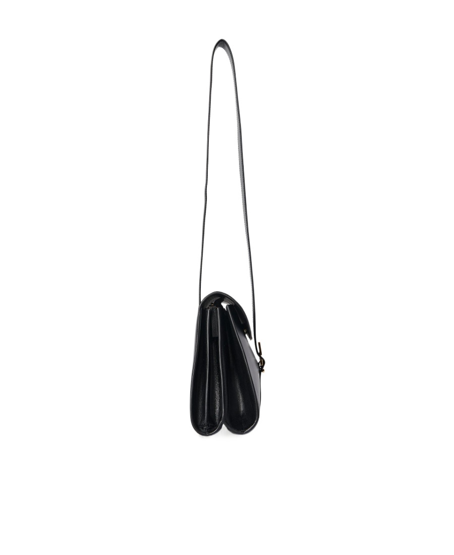 The Row Logo Shoulder Bag In Black