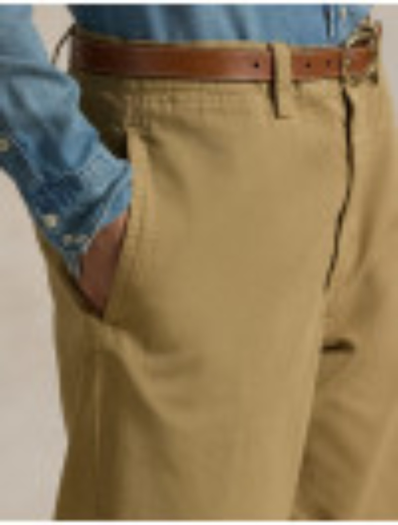 Polo Ralph Lauren Beige Cotton Trousers In Brown