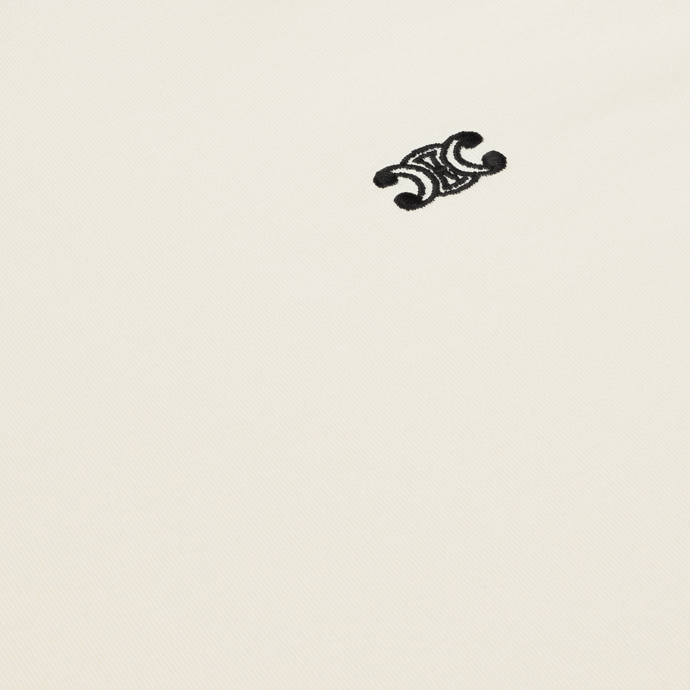 Celine Triomphe T-shirt In Cotton Jersey In Neutral