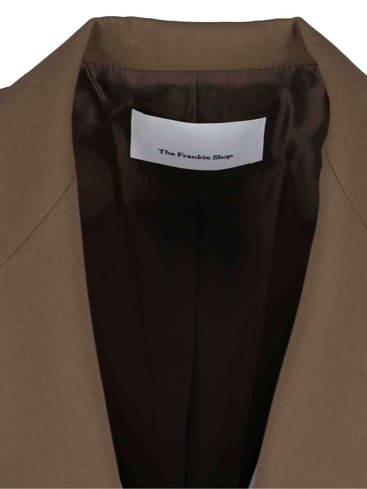 The Frankie Shop Bea Blazer - Chocolate In Neutral