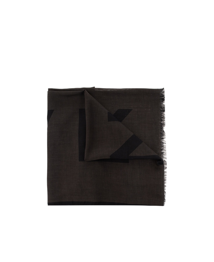 Givenchy Logo Scarf Men In Black