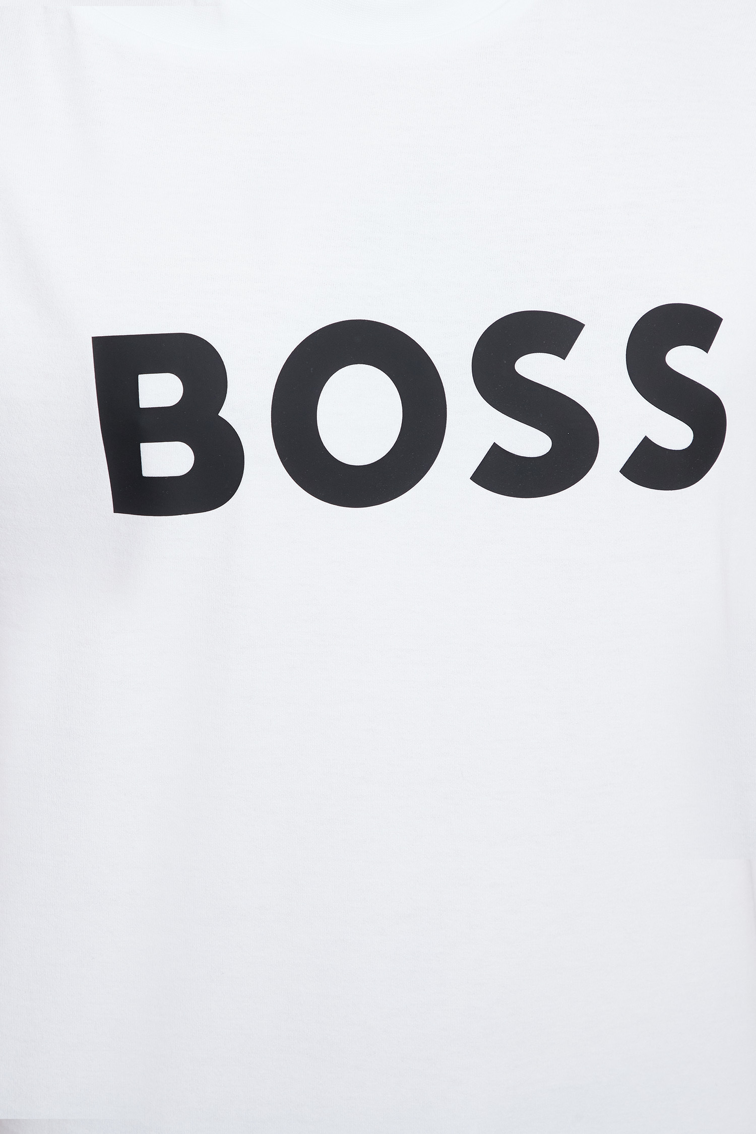 Hugo Boss Logo-print Crew-neck T-shirt In White