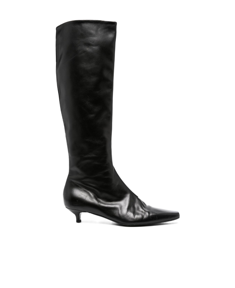 Totême 40 High Boots In Nappa Leather In Black