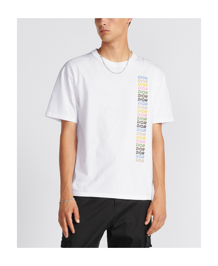 Dior Short-sleeved T-shirt With Round Neck In White