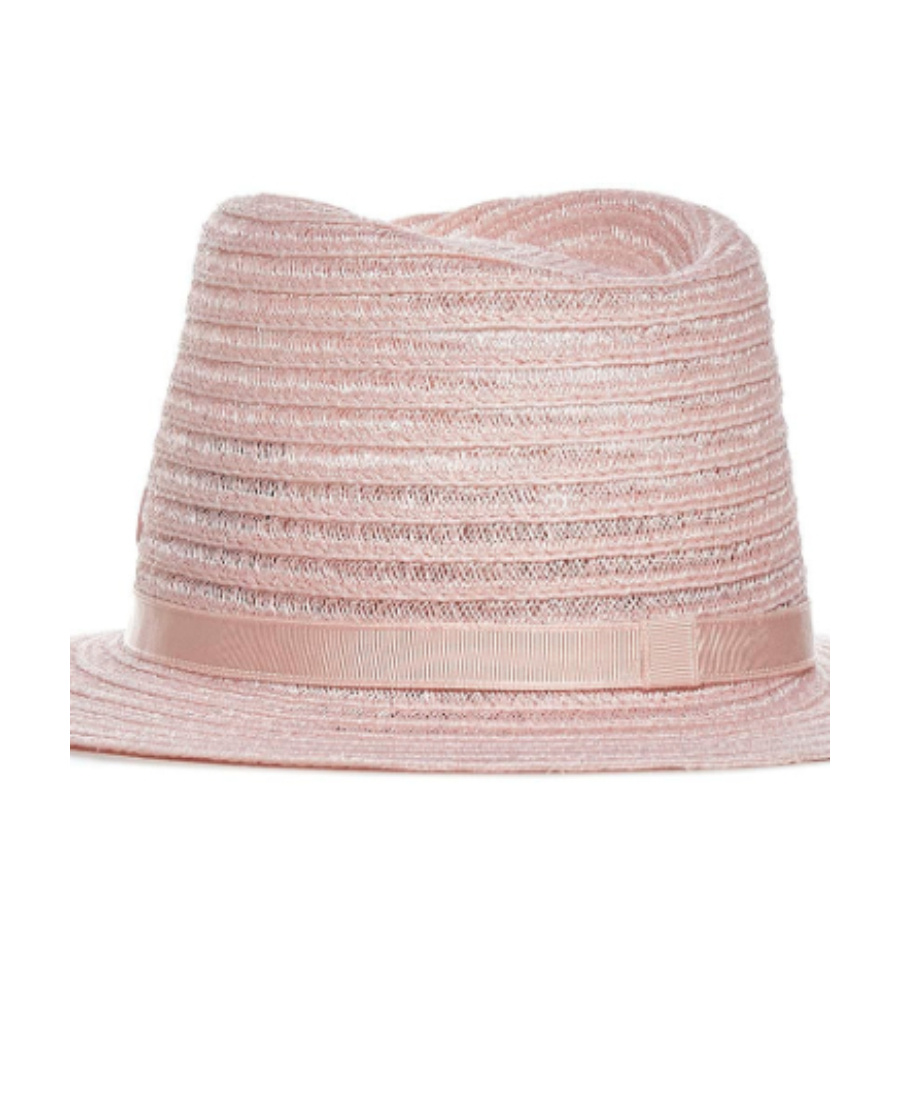 Maison Michel Andre Woven Fedora Hat In Brown